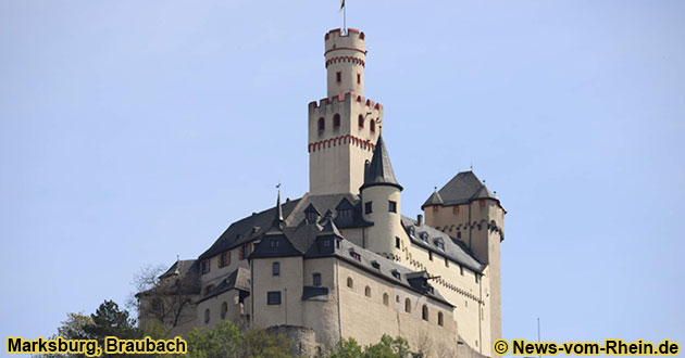 Die Marksburg gehrt zu den bekanntesten Raubritterburgen am Mittelrhein.